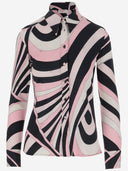 Emilio Pucci Stretch Viscose Shirt With Iris Pattern