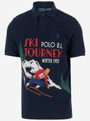 Polo Ralph Lauren Cotton Polo Shirt With Skier Pattern