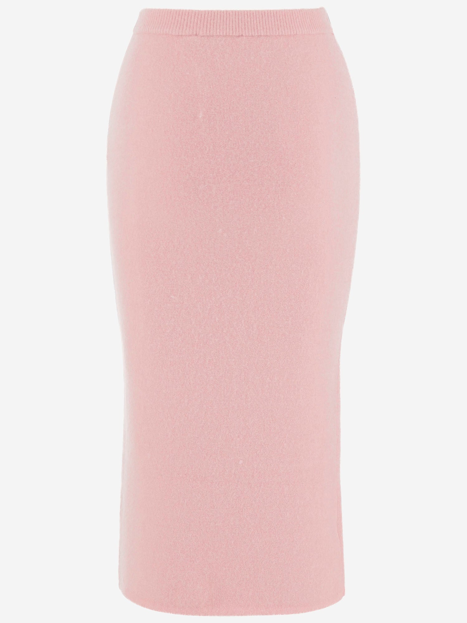 Self Portrait Viscose Blend Knit Midi Skirt