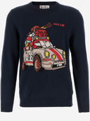 Mc2 Saint Barth Wool Blend Sweater With Logo