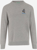 Mc2 Saint Barth Wool Blend Pullover With Mickey Mouse