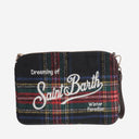 MC2 Saint Barth Wool Blend clutch -veske med sjekkmønster og logo