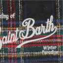 MC2 Saint Barth Wool Blend clutch -veske med sjekkmønster og logo