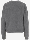 Abbiamo fatto il cardigan con miscela di lana con logo