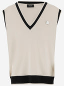 We11 Done Wool Blend Vest With Logo