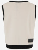 We11 Done Wool Blend Vest With Logo