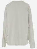 We11 Done Long Sleeved Cotton Sweater With Teddy Bear Print