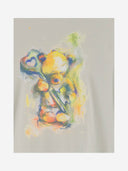 We11 Done Long Sleeved Cotton Sweater With Teddy Bear Print