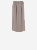 Jupe de mélange de laine d'étirement Carven Stretch