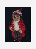 Polo Ralph Lauren Cotton And Cashmere Sweater With Polo Bear Pattern