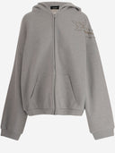 We11 Done Cotton Sweatshirt With Rhinestones And Studs