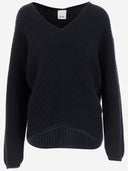 Allude Ribbed Cashmere Pullover