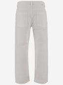 Jeans in denim in cotone d'oca d'oro