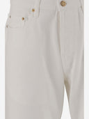 Jeans in denim in cotone d'oca d'oro