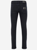 Dolce & Gabbana Stretch Cotton Skinny Jeans With Logo