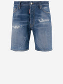 Jean court en denim mélange de coton stretch dsquared2