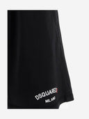 Pantaloni corti in cotone dsquared2 con logo
