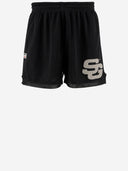 Juegos de verano pantalones cortos de malla con logotipo