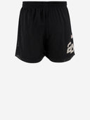 Juegos de verano pantalones cortos de malla con logotipo