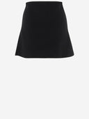 Self Portrait Knit Mini Skirt With Crystals