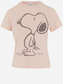 Re/Done Cotton Blend Snoopy T Shirt