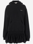Coperni coton mélange robe sweatirt avec logo