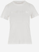 Helmut Lang Baumwoll -T -Shirt mit Logo