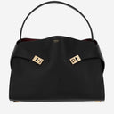 Salvatore Ferragamo Hug Soft Two Tone Leather Shoulder Bag