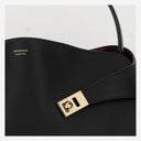 Salvatore Ferragamo Hug Soft Two Tone Leather Shoulder Bag