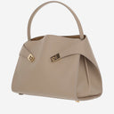 Salvatore Ferragamo Hug Soft Two Tone Leather Shoulder Bag