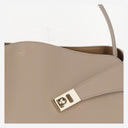 Salvatore Ferragamo Hug Soft Two Tone Leather Shoulder Bag