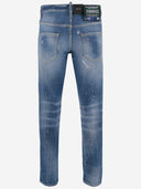 Dsquared2 Light Heritage Stretch Cotton Blend Jeans