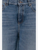 Chloè Patchwork Denim Bermuda Shorts