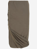 Helmut Lang Asymmetrical Jersey Skirt