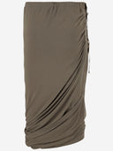 Helmut Lang Asymmetrical Jersey Skirt