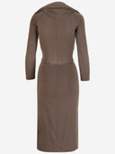 Patou Long Dress Cross Effect