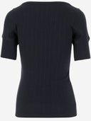 Patou Cotton Blend gebreide T -shirt met logo