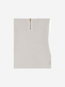 Patou Cotton Blend Knit Top con logo