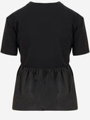 Maglietta in cotone patateo con balzo