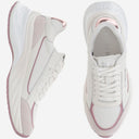 Pinko Mesh And Leather Sneakers With Logo