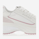 Pinko Mesh And Leather Sneakers With Logo