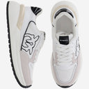Pinko Leather And Mesh Sneakers With Logo