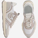 Pinko Technical Fabric And Leather Sneakers With Logo