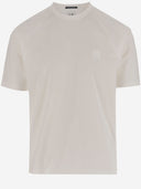 Cp Company Cotton T Shirt With Logo Patch