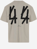 44 Camiseta de algodón de grupo de etiquetas con logotipo