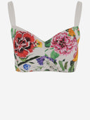 Dolce & Gabbana Stretch Baumwollmischung mit Blumenmuster