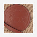 Chloè Small Horse Medal Bag Made Of Natural Fibers