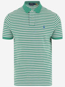 Polo Ralph Lauren Cotton Polo Shirt With Striped Pattern And Logo