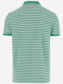 Polo Ralph Lauren Cotton Polo Shirt With Striped Pattern And Logo