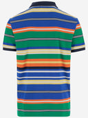 Polo Ralph Lauren Cotton Polo Shirt With Striped Pattern And Logo